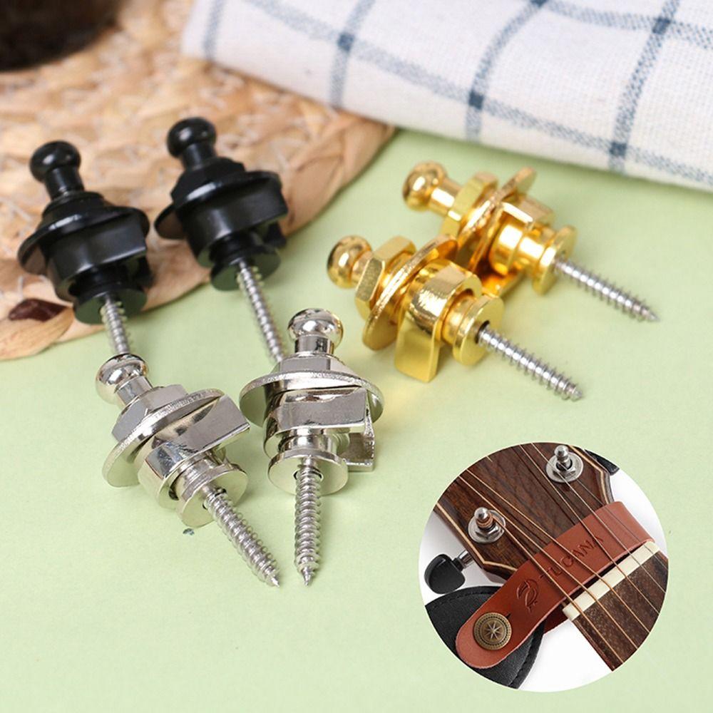 Metal Professional Guitar Strap Lock Button Guitar Strap Locks Bass Belt Blocks Schaller Straplocks