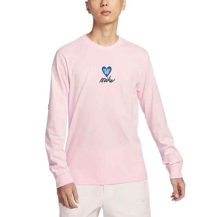 

Nike Спортивная одежда As U Nsw Tee Ls Oc Vday Удобная Модная Универсальная Футболка с Длинным Рукавом Мужские Топы Розовый HV9808663 M