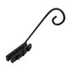 Deck Hook Rail for Hanging Flower Baskets Wind Chimes Bird Feeders Lanterns Fence Deck Hook Rail Iron Easy Install