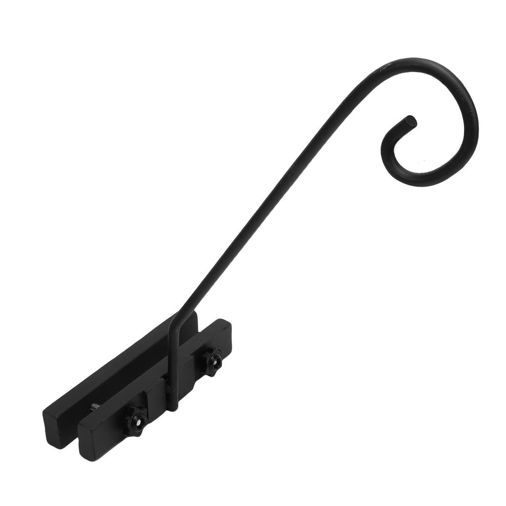 Deck Hook Rail for Hanging Flower Baskets Wind Chimes Bird Feeders Lanterns Fence Deck Hook Rail Iron Easy Install