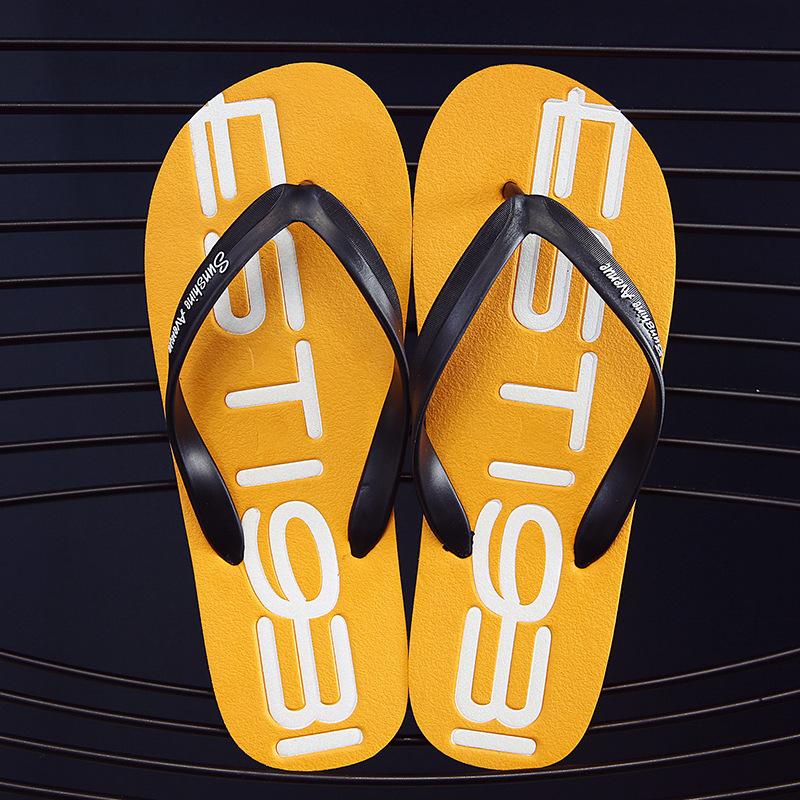 Fashion New Men's Anti-Slip Flip Flops Trendy Couples Beach Sandals Unique Patterns Durable Outdoor Unisex Summer Slides for Casual Wear