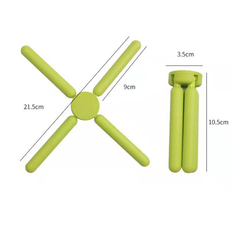 Foldable Non-Slip Pot Pan Mat Table Silicone Heat Resistant Pad Cross Holder Coaster Placemat Dish Plate Kitchen Accessories