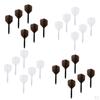 24x 2BA Thread Shafts and Flights Replacement Parts White & Black