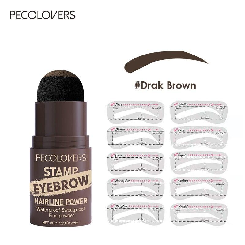 Buy PECOLOVERS Professional Eyebrow Shaping Stamp Kit Women Makeup Kit
