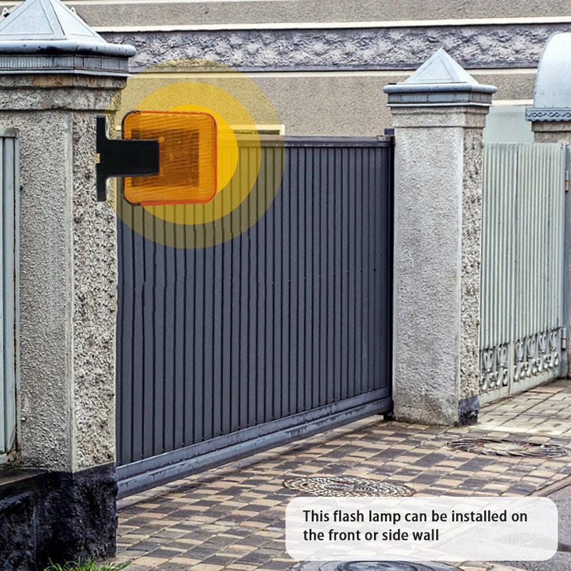 Universal 12V-265V Outdoor Electric Gate Security Strobe Warning Light Gate Accessories Security Flash Light Lamp Alarm for Gate