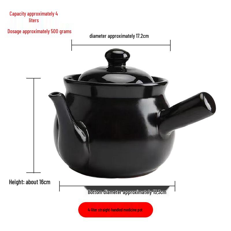 High-Temperature Earthenware Medicine Pot