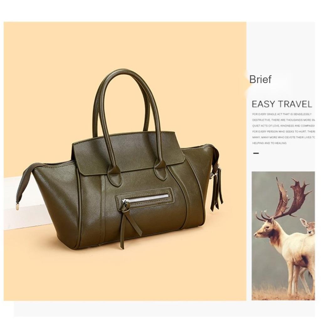 Xeie Thuk Shoulder Bag Women Faux Leather Multi Compartment Office Daily
