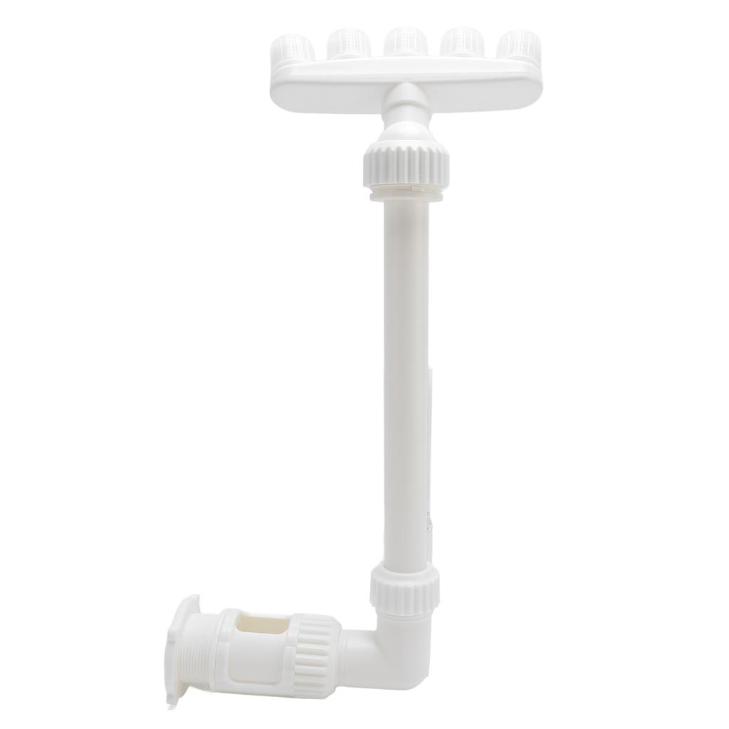 Poolfontäne 5 Düsen Höhenverstellbar Schwimmbad Wasserfall Sprinkler für Fischteich Garten