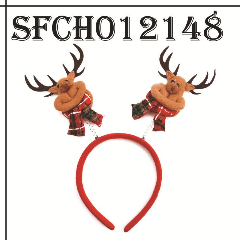 Karácsonyi fejpánt Xmas Elk Horn Bell flitter Karácsonyi hajpánt Boldog Új Évet Fotók Kellékek Boldog karácsonyt dekorációs ajándékok gyerekeknek
