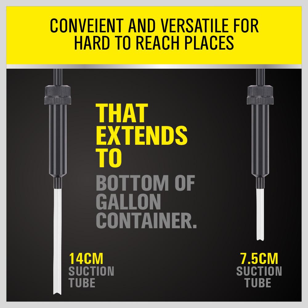 Lubricant Fluid Transfer Pump for Standard Gallon Bottles Manual Oil Suction Pump Gasoline Coolant