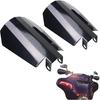 StarknightMT Motorcycle Handguards Black Coffin Cut Stainless Steel Hand Guards Compatible With Touring Models Street Glide Road King Road Glide