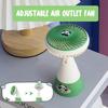 Portable Desk Fan Single Speed USB Rechargeable Mini Table Fan 90 Degree Rotation Quiet Cooling Fan for Home Office Bedroom Dorm