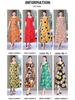 2023 Plus Size Floral Summer Cotton Dress for Middle-Aged Women