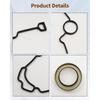 TCS46169 Engine Timing Cover Gasket and Crankshaft Oil Seal Set Fit for RAM 1500 2500 3500 Fit for Jeep Grand Cherokee Fit for Dodge Durango