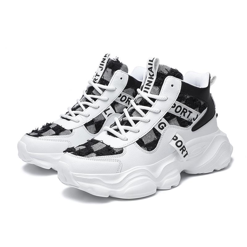 

Platform dad shoes men s spring 2025 new fashion versatile sports casual fashion shoes height-increasing shoes 2025 36 чёрный