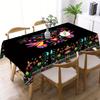 Mexican Fiesta Colorful Rectangle Table Cloth for Table Decor Holiday Waterproof Reusable Tablecloth for Tables Kitchen Dining