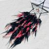 Gothic Dreamcatcher Colorful Feather Wind Chime Crystal Hand-woven Living Room Bedroom Hanging Ornaments Wall Pendant Home Decor