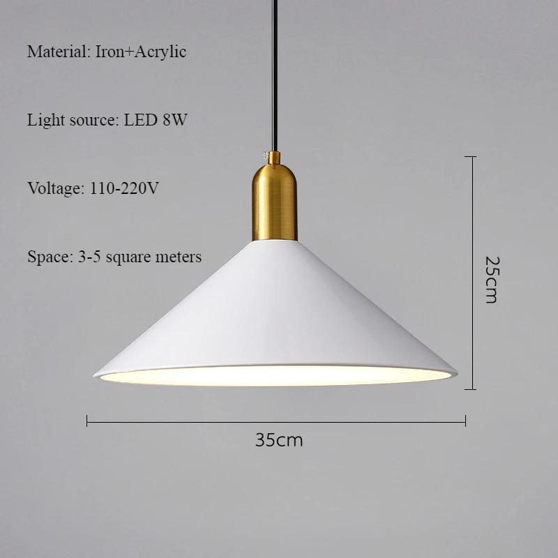 Modern Simple American Vintage Pendant Lamp Nordic Bedroom Home Decoration Restaurant LED Chandelier Luster Atmosphere Light
