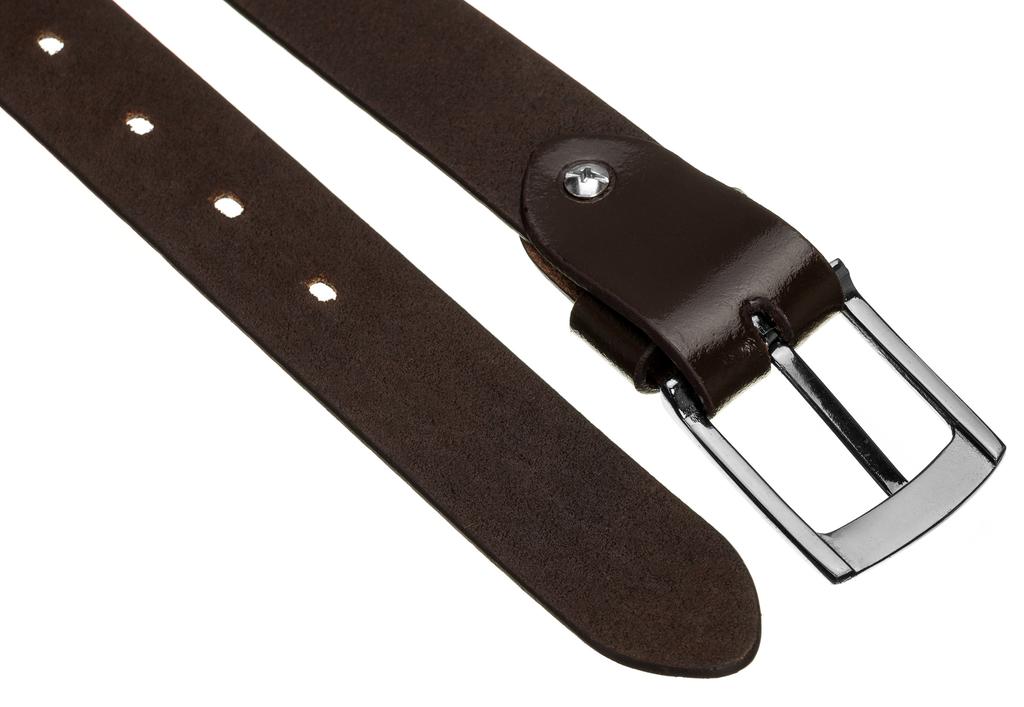 M LEATHER BELT WAS PLW-R-15 100 Brown