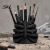 Office Desk Decoration Skeleton Ribcage Bone Pen Holder, 3D Printed Pencil Cup, Large Capacity Organizer Gothic for Pens Pencils Makeup Brushes