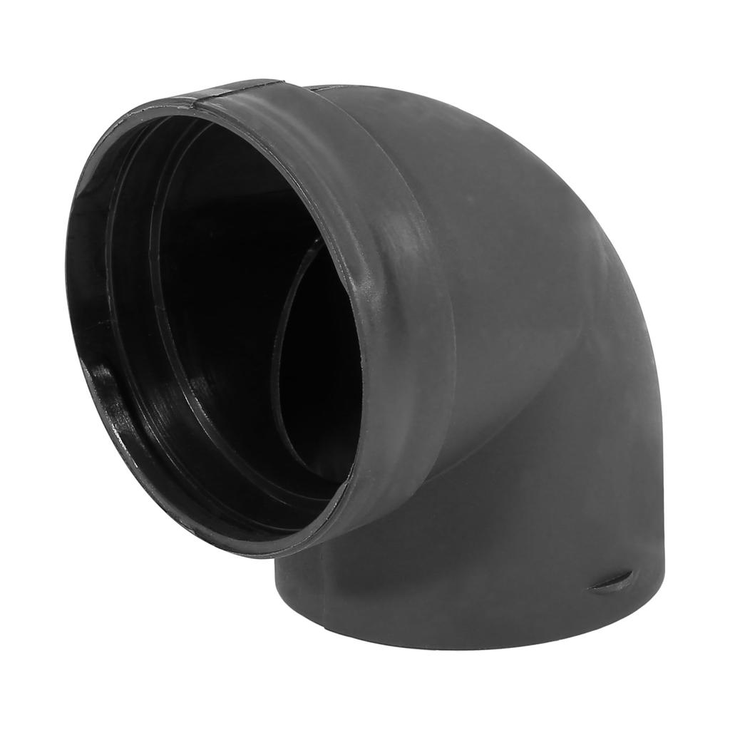 X AUTOHAUX Car Heater Hot Air Duct Pipe 75mm Elbow Outlet Connector Plastic Black