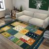 Tappeto Soggiorno Stile Bohemien Strisce Colorate Tappeti Camera da Letto Facili da Pulire Tappeti Decorativi di Lusso Tappeti Lavabili di Grandi Dimensioni