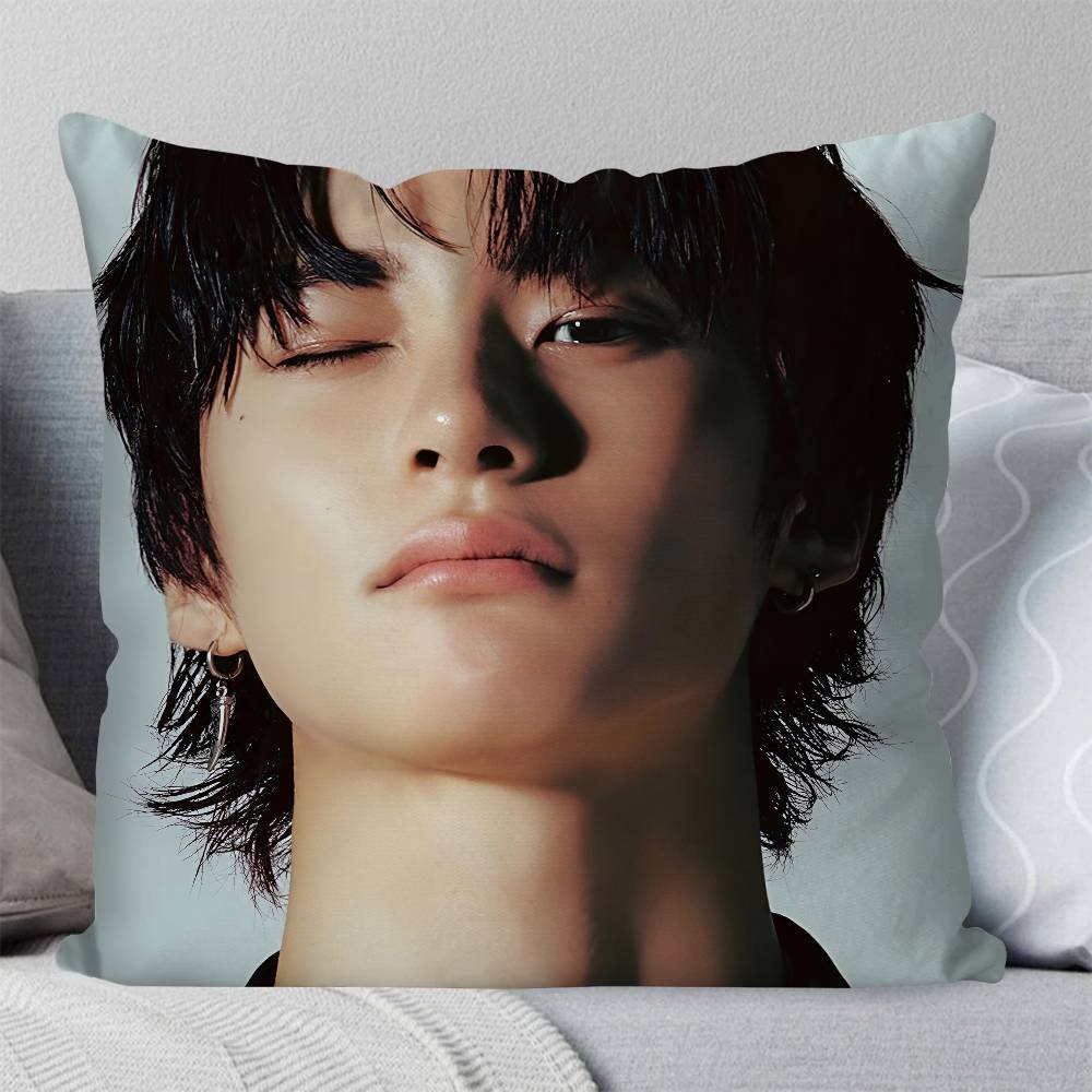 Anton Chanyoung Lee Kpop RIIZE Pillow Case Square Pillow Bedroom Sofa Leisure Comfort Cushion Car Living Room Home Decoration