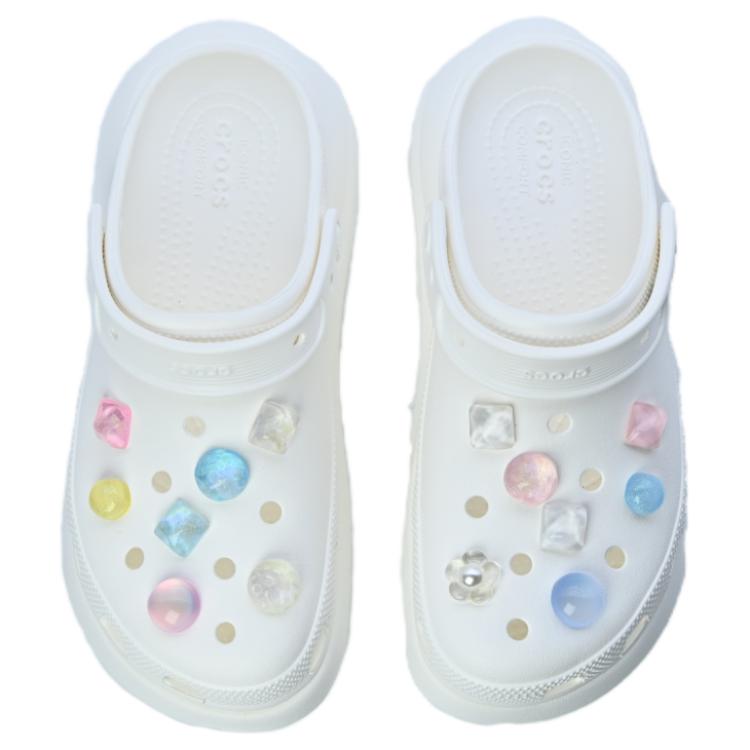 Crocs Classic Clog Dreamy Bubbles Party Clogs Unisex White