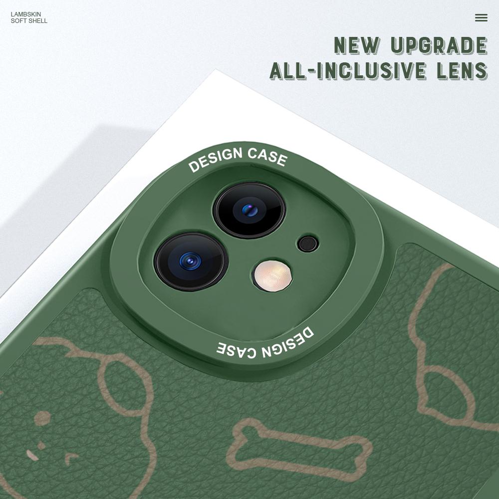 Lovers Couple Cellphone Cover for Vivo V23E Y15 Y91 Y51 OPPO A9 Reno8 6 Realme Huawei Nova 7i P30 Lite Infinix White Puppy PU Leather Phone Case