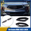 ABS Carbon Fiber Front Mesh Grill Molding Cover Trim For Acura MDX -2024
