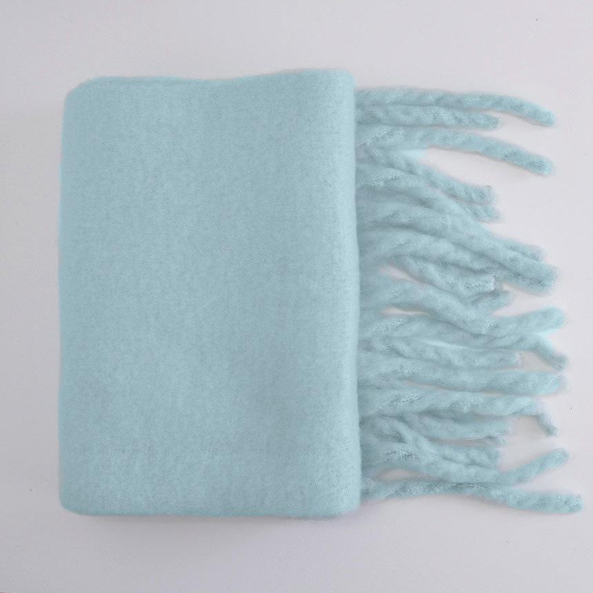 Luxury Brand Cashmere Women Solid Scarf Winter Warm Shawl Bandana Pashmina Tassel Female Foulard Thick Blanket Scarves