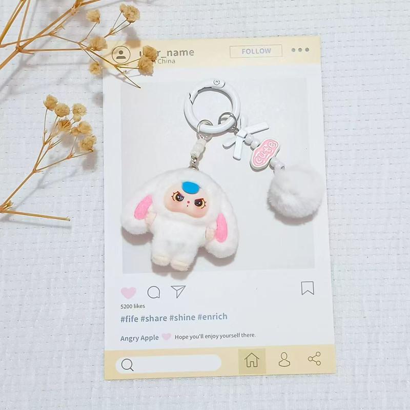 Kawaii Keychain Plush Aesthetics Keychains Cute Keychain for Bags Wedding Party Accessories Keychains Women Gifts
