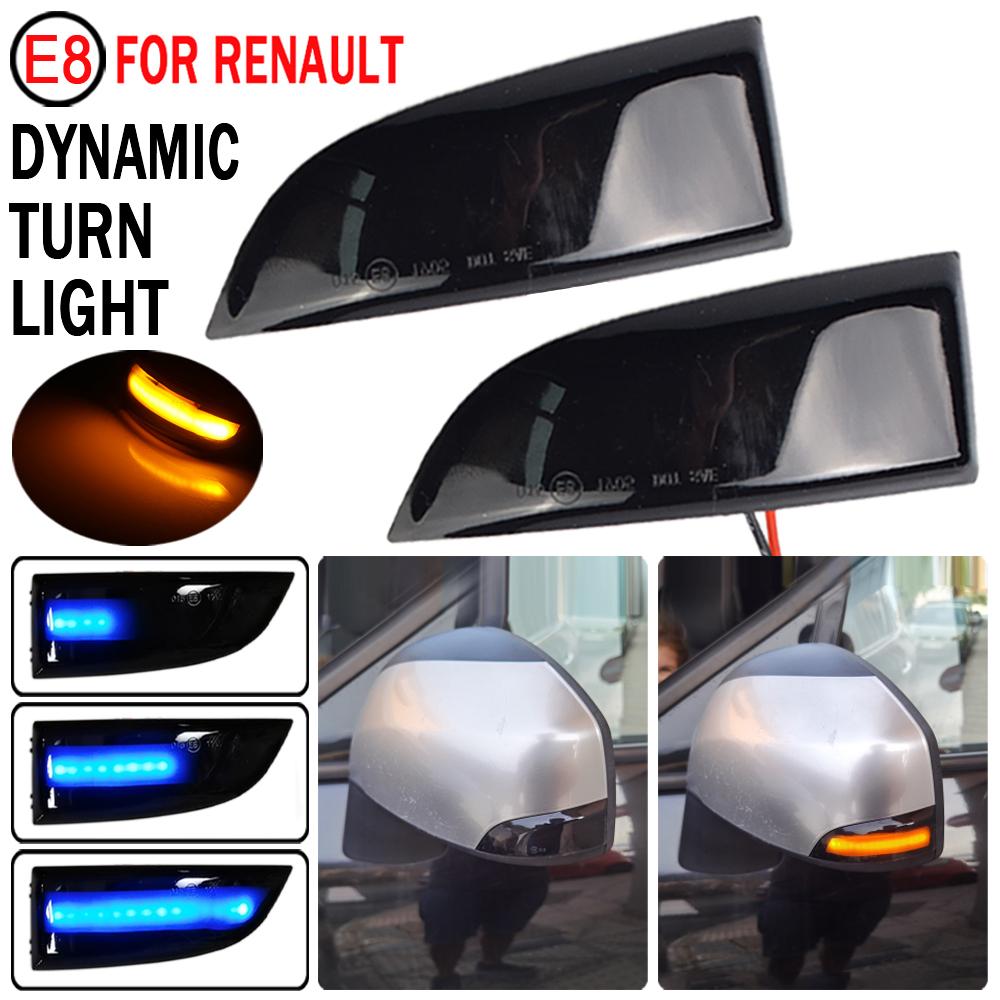 For Renault Megane MK3 Laguna III Stage Grand Scenic III Fluence Latitude Lagoon Dynamic Turn Signal LED Side Mirror light