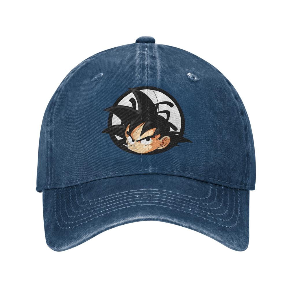 Dragon Ball Kanji Kid Goku Men Women Baseball Cap Distressed Cotton Caps Hat Outdoor Workouts Unstructured Soft Snapback Hat