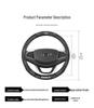 Suede & Genuine Leather Steering Wheel Cover for Geely Boyue L, Dihao GS, Xingrui GL, Binyue X6, Binrui, Haoyue L