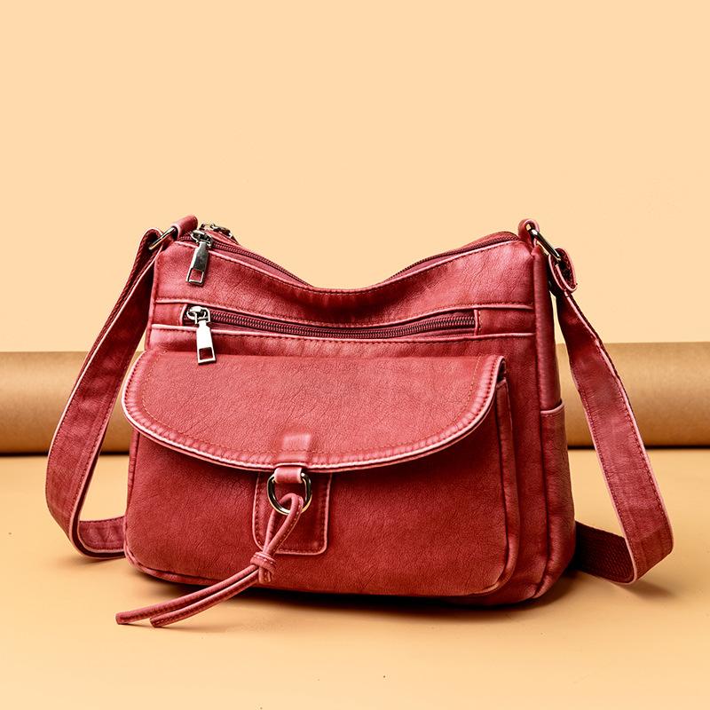 Women's Bag Multi-Pocket Shoulder Bag Lightweight Large Capacity Crossbody Bag