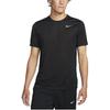 Nike Solid Color Logo Print Crew Neck T-Shirt Men Tops Black DX0990-010