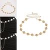 Metal Floral Daisy Embellished Waist Chain For Women Summer Casual Fashion Jewelry