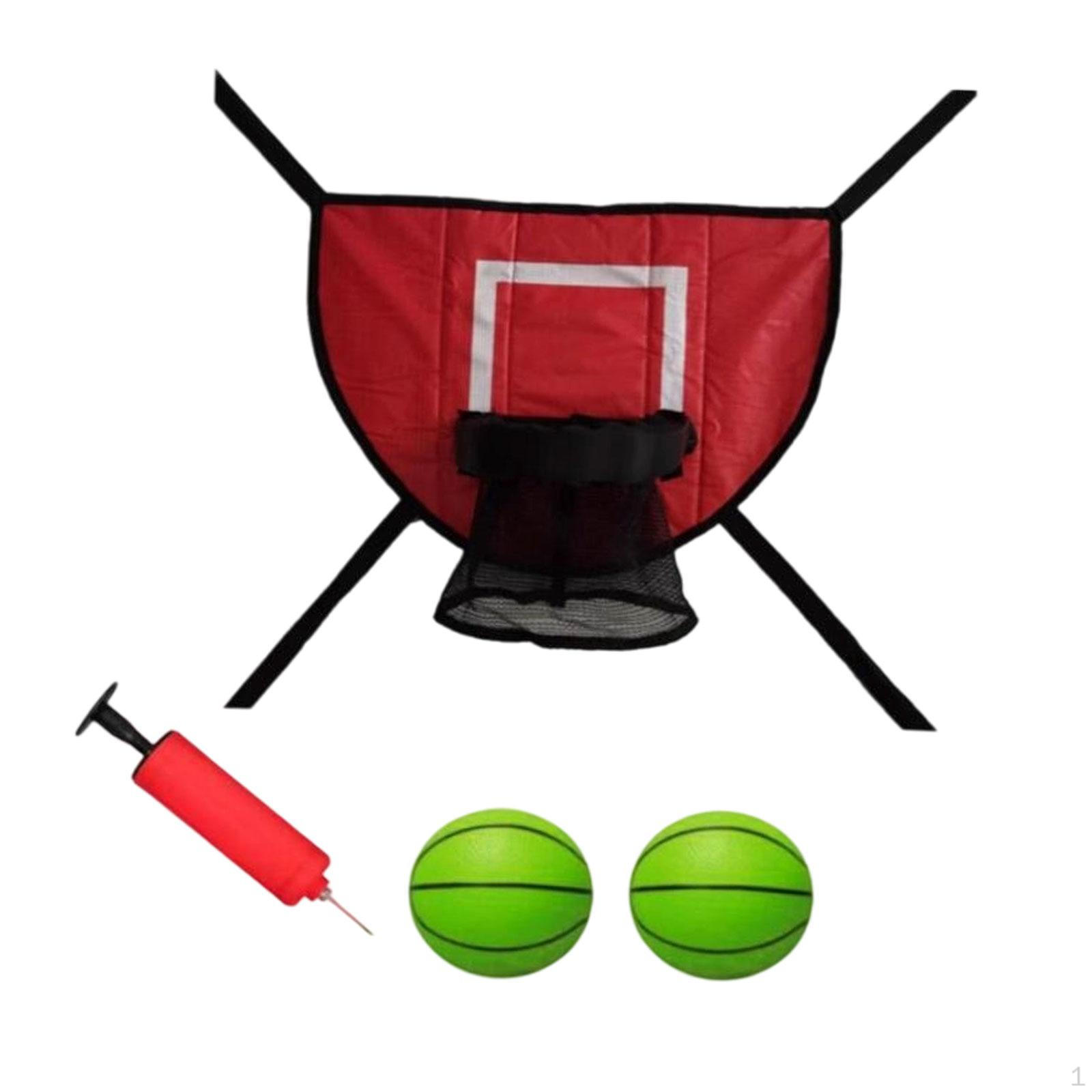 

Basketball Hoop for Trampoline Frame Attachment Accessories синій