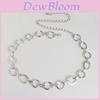Simple Metal Chain Belt For Women With Adjustable Lobster Clasp Summer Accessory