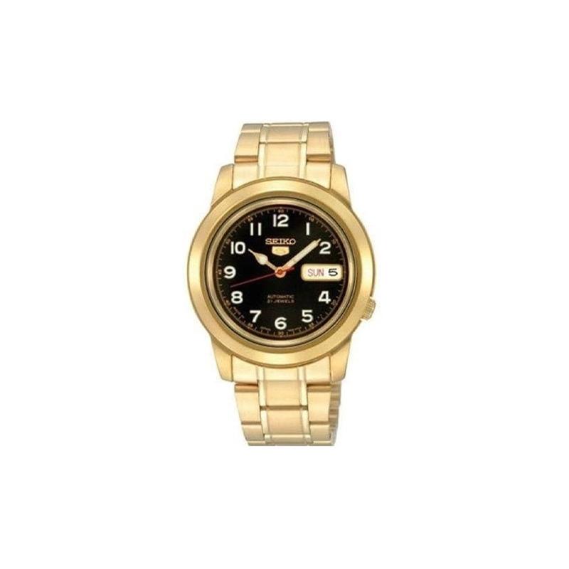 SEIKO seiko5 30 meters waterproof Automatic Steel Strap men s watch black dial SNKK40J чёрный
