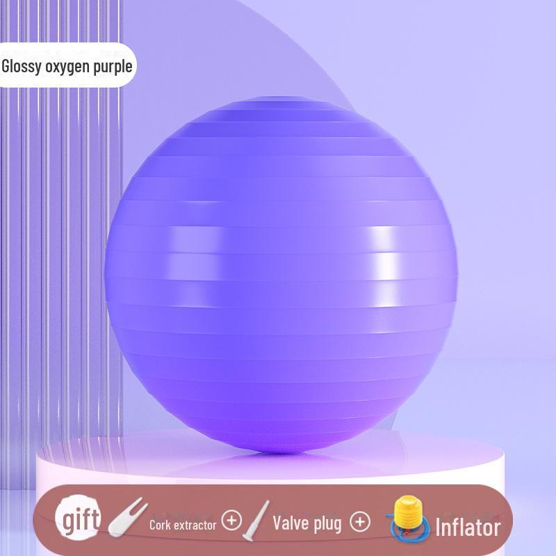 Thickened PVC Yoga & Pilates Fitness Ball for Pregnancy, Midwifery, Kids' Sensory Training & Balance