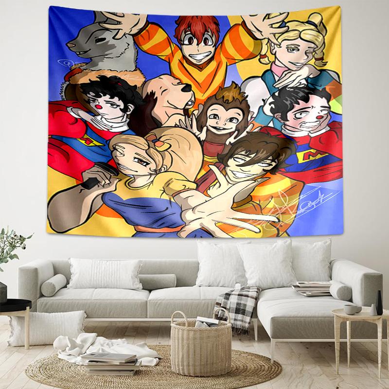 1pc Cartoon B-Bely B-Beto Tapestry, Living Room, Bedroom, Office, Party Decor, Ideal Festive Gift