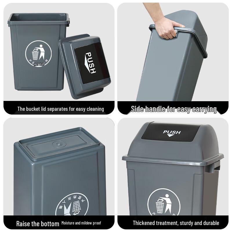 Yueyu Swing-Lid Household Trash Bin