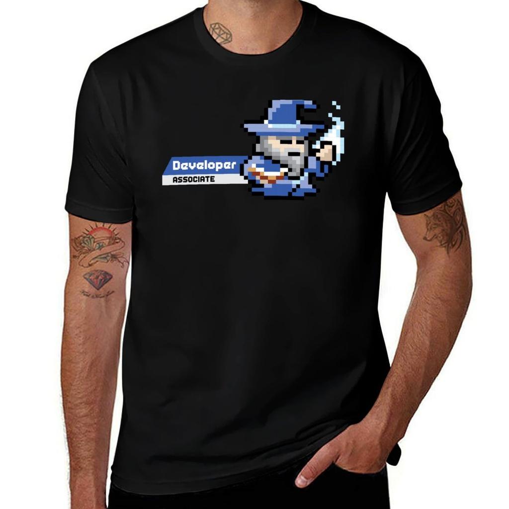8bit AWS Certified Developer Associate TShirt Quick Dry Training Short Sleeve Tee
