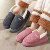 New Autumn and Winter Thick-soled Warm Cotton Slippers Home Indoor Non-slip Plush Couple Cotton Shoes Outer Wear