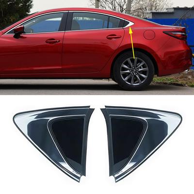 For Mazda 6 Atenza 2014- Car Rear Door Window Glass Triangle Trim Cover Molding Corner Panel