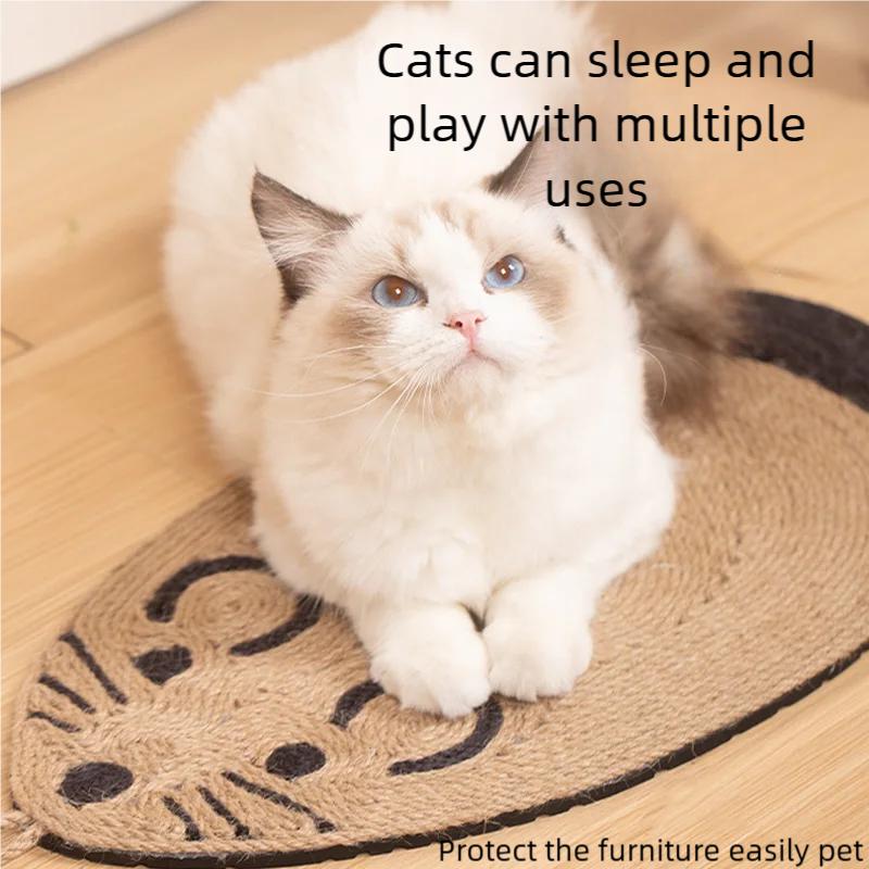 Mice Shape Cat Scratcher Sisal Mat Board - Nail Sharpening Sofa Protector Ideal Cat Tree Furniture Protector for Cats