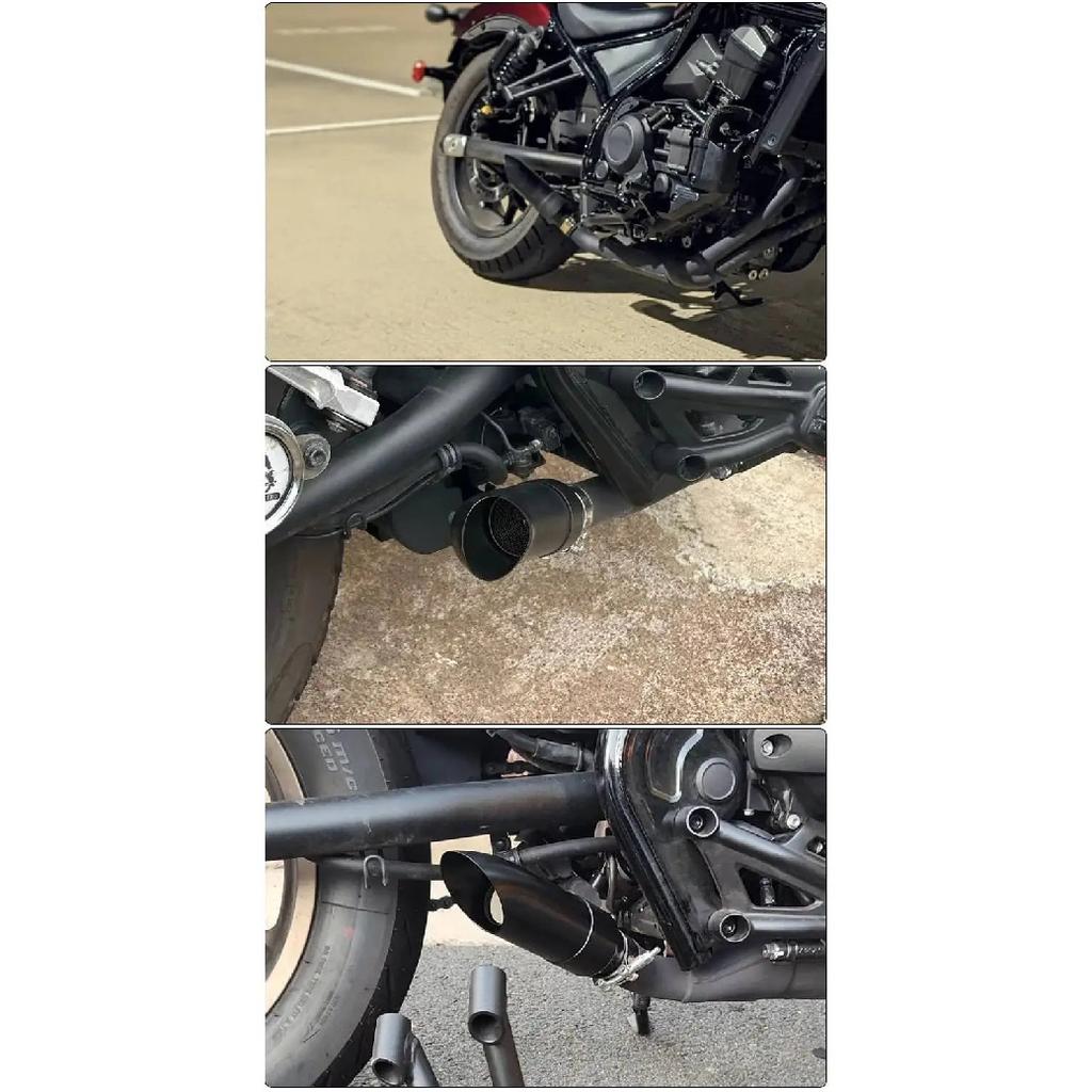 Motorcycle GP Exhaust Pipe Slip-On Short Mufflers With DB Killer Silencer For Honda Rebel 1100 CMX 500 300 CMX1100 CMX500 CMX300