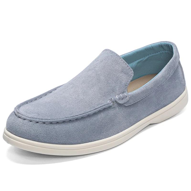 Fashion Lightweight Men Casual Shoes Lazy Shoes Male Breathable Slip-on Mens Suede Driving Shoes Comfortable Loafers Moccasins